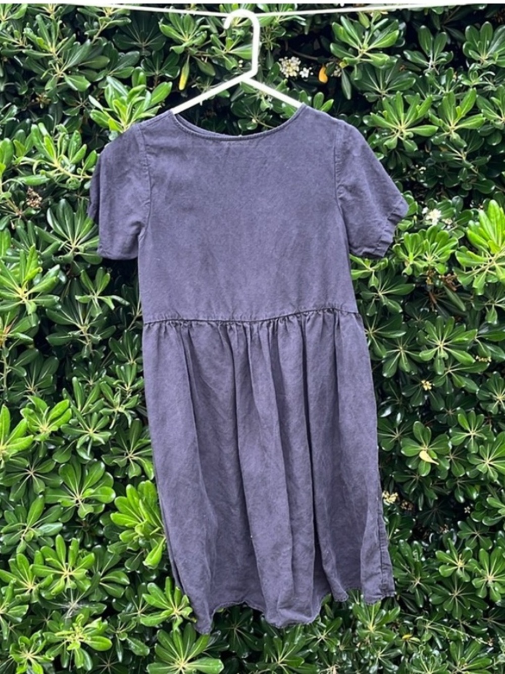 Tradlands Nico Dress - XS (original very oversized XXS) dyed w RIT Back to Black - Picture 15 of 16